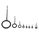 8pcs Fishing Rod Guide Rings Rod Repair Set Ring Repair Eyes Mixed Size