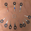 11Pcs Car Electrical Wiring Terminal Crimp Pin Extractor Durable Steel Connector