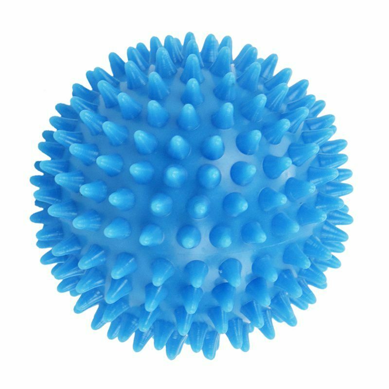 Spiky Massage Ball, Hard Stress Ball 7.5cm for Fitness Sport Exercise (sky