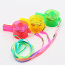 Flashing Whistle Colorful Lanyard LED Light Up Fun In the Dark Party Rave Hot