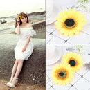 2PCS Hair Flower Sunflower Hair Clip Slide Barrette Summer Festival Hair Decors