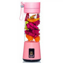 420Ml Portable Juicer Glass Bottle Juicer USB Rechargeable 6 Blades Juicer