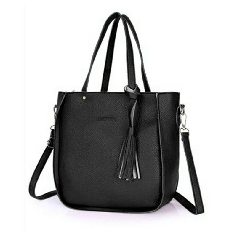 4packs 4-Piece Leather Handbag Top Handle Shoulder Bag Wallet Card Bag