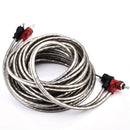 High Quality 5M 2 RCA to 2 RCA Plug Twisted-Pair Car Stereo Audio Copper Cable