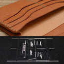 4x DIY Leather Tool Long Wallet Pattern Mould Acrylic Template Leathercraft