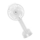 Portable Rechargeable Fan Air Cooler 3- 2 Spray Mode Mini USB Fan White