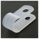 100 Pcs White Nylon Cable Clamp Organizer V5S7