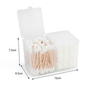 Clear Cotton Swab Organizer Holder Cotton Pad Storage Box Transparent Remov