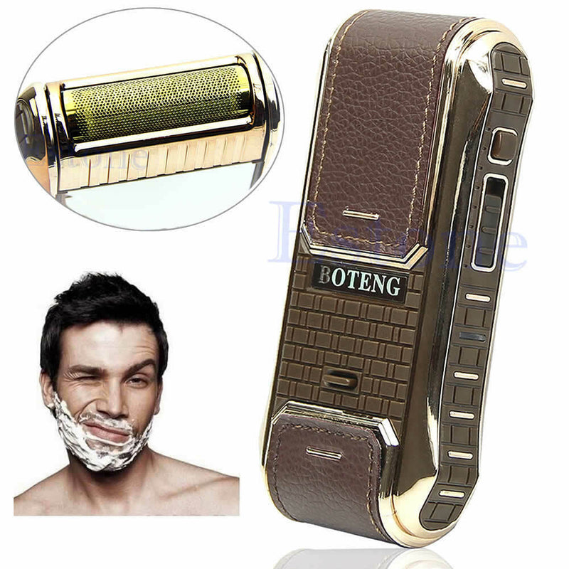 Newest Professional Electric Razor Men's Cordless Shaver Built-in Mirror