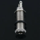 Electric Guitar Jack Chrome Threaded Cylinder Output Input Jack Plug Socket
