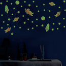 3pcs/set Luminous Animal Wall Stickers Waterproof Room Decals (HZY017-D) A
