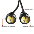 2Pcs 12V Eagle Eye LED DRL Lights 18mm Car Daytime M3J8 White Bulbs Running C3Y6