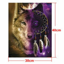 5D Diamond Painting Kits Full Drill Art Embroidery Decors Wolf Dream Catcher GN