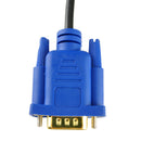 New HDTV 1.8M HDMI Male to VGA adapter Cable connector cable for PC TV Black 1Pc