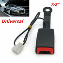 1x Black 7/8" Car Safety Seat Belt Buckle Socket Plug Connector + Warning Cable