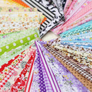 50PCS 10x10cm DIY Square Floral Cotton Fabric Patchwork Cloth For Craft Sewing