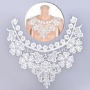 Embroidered Floral Lace Neckline Neck Collar Trim Clothes Sewing Patch L432 MO