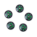 5Pcs Mini  Survival 15mm Clear Liquid-filled Camping Hiking Compass
