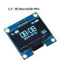 1.3 inch Blue OLED LCD 4Pin Display Module IIC I2C 128x64 3-5V Interface fo H8M9