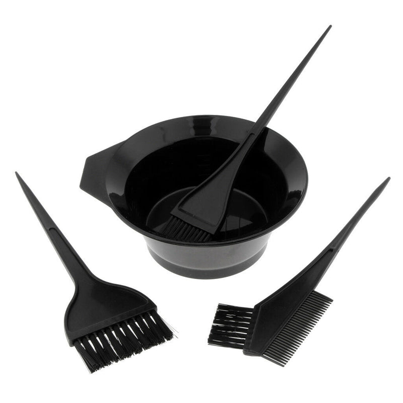 Pro 4pcs Salon Hair Dye Set Kit Hair Color Brush Comb Mixing Bowl Tint Tool