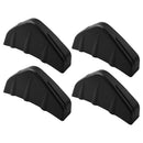 4pcs/set Universal Screw Installation Car Rear Diffuser Add-Ons (Black)