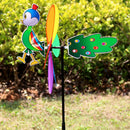 2pcs Vivid Colors Animal Portable Windmill Indoor Outdoor Landscape Creative