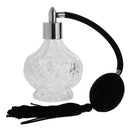 Retro Crystal Clear Glass Perfume Bottle Atomizer Refillable Fragrance Scent
