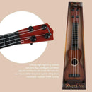 Simulation Wood Grain Ukelele Guitar Toys Kids Musical Instrument (Brown)