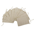 50 Pieces Burlap Jute Drawstring Pouch Gift Bags Wedding Xmas Sack 10x14cm
