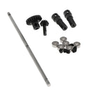 Black Metal Gear Bridge Rear Roller Axle for WPL 1/16 Military Truck Cars