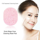 2pcs Facial Cleaning Sponge Puff Cosmetic Flutter Face Washing Pad Makeup Tools