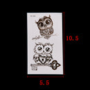 1X Makeup Cute Owl Tattoo Arm Body Art Waterproof Temporary Tattoo Stickers Hot!