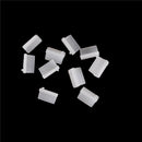 10pcs Clear Rubber A Type Female USB Anti Dust Protector Plugs Stopper Cover ES