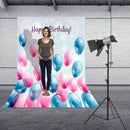 Happy Birthday Art Cloth Backdrop Photographic Studio Prop Kid Family Decor