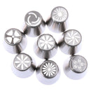 8pcs/set Stainless Steel Nozzles Set DIY Cake Decorating Tips Set MouthB Ew