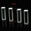 4pcs 3.5ml Optical Quartz Cuvettes 10mm Cuvette Cell E9G5 F9T1 Spectrophoto L2Z1