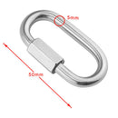 304 Stainless Steel Quick Link Lock Ring Hook Chain Fastener Hook Carabiner
