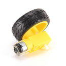 Arduino Smart Car Robot Plastic Tire Wheel with DC 3-6v Gear Motor for Robot Tw