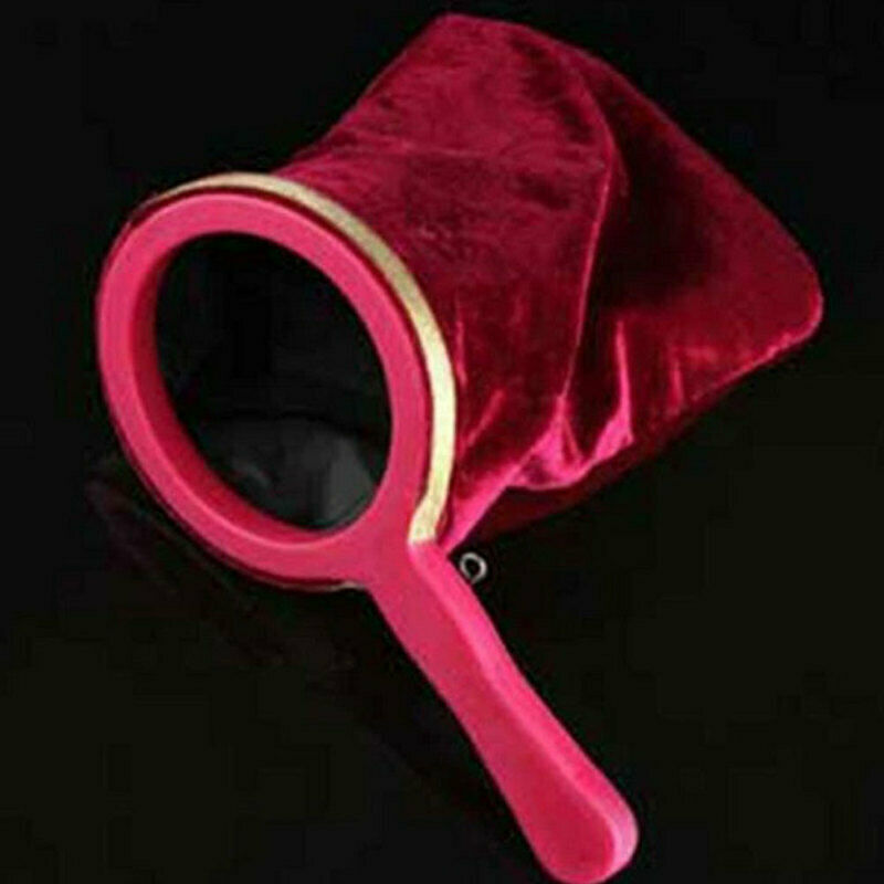 Wine Red Magic Change Bag Magicians Stage Props With Handle Appear/Disappear