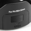 Black PH-RBA 52mm Lens Hood for Pentax SMCP-DA 18-55mm f/3.5-5.6 AL M4B5