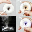 White donut humidifier usb office desktop mini humidifier portable creative