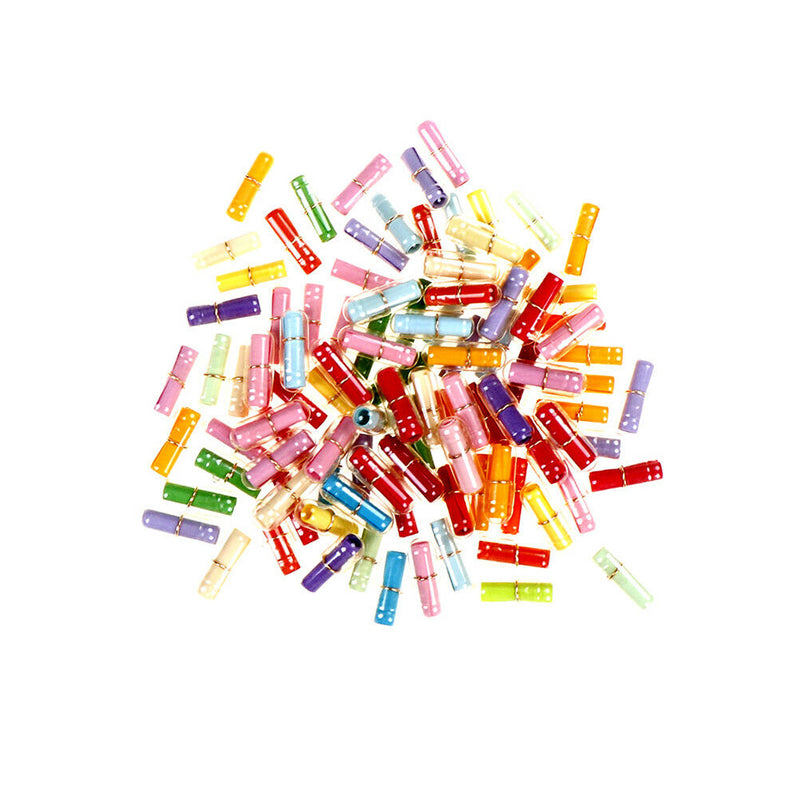 100X Message in a Bottle Capsule Letter Love Friendship Clear Pill for Gift Bj