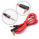 3.5mm AUX Stereo Audio Jack Cable Cord Wire for Skullcandy Hesh 2 Headphone A