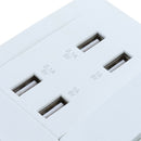 4 Ports USB Socket 10A Wall Socket Outlet Wall Charger Charger *