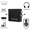 Digital Coaxial Optical to Analog RCA L/R Audio Converter Adapter with Aux 3.5mm