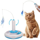 Cat Interactive Toys Electric Rotate Feather Toys Spinning Teaser Wand Moti V2T8