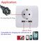 1.5A Wall Charger Adapter Board Dual USB EU Plug Wall Socket Power Outlet Panel