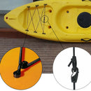 Kayak Canoe Bungee Kit Tie Down 8ft Rope 6pcs Nylon Padeyes 12pcs M5x30 Screws