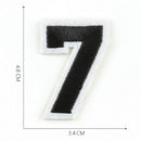 10Pc Set Numbers 0-9 Sew Iron on Patch Embroidered Applique Alphabet Badge Int