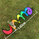 Colorful Rainbow Spiral Windmill Wind Spinner Camping Tent Yard Garden Decor